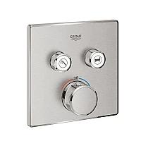 Термостат прихованого монтажу GROHE Grohtherm SmartControl, суперсталь, 29124DC0