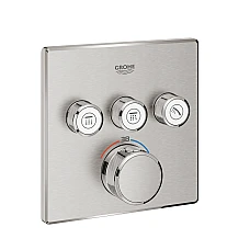 Термостат прихованого монтажу GROHE Grohtherm SmartControl, суперсталь, 29126DC0
