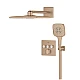 Прихована душова система GROHE Grohtherm SmartControl з Rainshower SmartActive 310 Cube, золото брашоване, 34864DL0