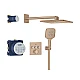 Прихована душова система GROHE Grohtherm SmartControl з Rainshower SmartActive 310 Cube, золото брашоване, 34864DL0
