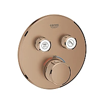 Термостат GROHE Grohtherm SmartControl прихованого монтажу на 2 виходи, золото брашоване, 29119DL0