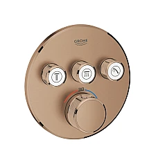 Термостат GROHE Grohtherm SmartControl прихованого монтажу на 3 виходи, золото брашоване, 29121DL0