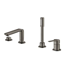 Змішувач для ванни GROHE Lineare на 4 отвори, графіт матовий, 19577AL1