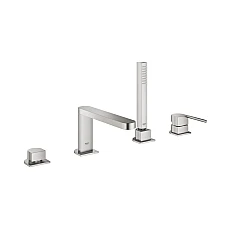 Смеситель для ванны GROHE Plus на 4 отверстия, суперсталь, 29307DC3