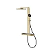Душова система GROHE SPA Rainshower Aqua Pure з термостатом, настінна, матове золото, 101680GN00