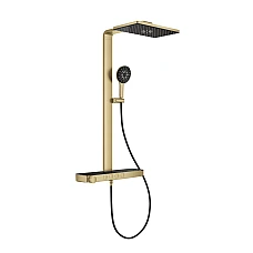 Душова система GROHE Rainshower Aqua Pure з термостатом, настінна, золото матове, 100962GN00