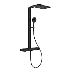 Душевая система GROHE Rainshower Aqua Pure Duo с термостатом, чорний матовый, 100962AL00
