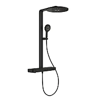 Душова система з термостатом GROHE Rainshower Aqua Pure, чорний матовий, 101680KF00