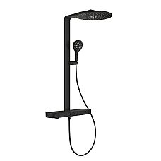 Душова система з термостатом GROHE Rainshower Aqua Pure, чорний матовий, 101680KF00