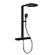 Душова система з термостатом GROHE Rainshower Aqua Pure, чорний матовий, 101680KF00
