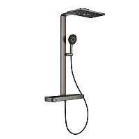Душова система з термостатом GROHE Rainshower Aqua Pure Duo, графіт матовий, 100962AL00