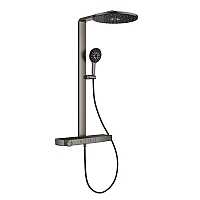 Душова система з термостатом GROHE Rainshower Aqua Pure, графіт матовий, 100964AL00