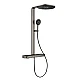 Душова система з термостатом GROHE Rainshower Aqua Pure, графіт матовий, 100964AL00