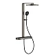 Душова система з термостатом GROHE Rainshower Aqua Pure, графіт матовий, 100964AL00