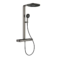 Душова система з термостатом GROHE Rainshower Aqua Pure, графіт матовий, 101680AL00