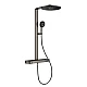 Душова система з термостатом GROHE Rainshower Aqua Pure, графіт матовий, 101680AL00
