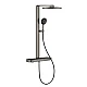 Душова система з термостатом GROHE Rainshower Aqua Pure, графіт матовий, 101680AL00