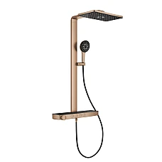 Душевая система GROHE Rainshower Aqua Pure с термостатом, настенная, золото брашированное, 100962DN00