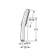 Ручний душ GROHE Rainshower Aqua, 3 режими струменю, чорний матовий, 101676KF00