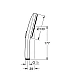 Ручной душ GROHE Rainshower Aqua, 3 режима струи, суперсталь, 101676DC00