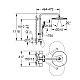Душевая система с термостатом GROHE Rainshower SmartActive 310, настенный монтаж, золото глянцевое, 26836GL0