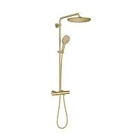 Душова система із термостатом для настінного монтажу GROHE Rainshower SmartActive 310, матове золото, 26836GN0