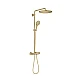 Душова система із термостатом для настінного монтажу GROHE Rainshower SmartActive 310, матове золото, 26836GN0