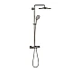 Душова система з термостатом GROHE Rainshower SmartActive 310, настінний монтаж, графіт матовий, 26836AL0