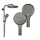 Душова система з термостатом GROHE Rainshower SmartActive 310, настінний монтаж, графіт матовий, 26836AL0