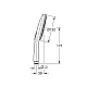 Ручний душ GROHE Rainshower SmartActive 130, 3 режими, графіт матовий, 26574AL0