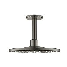 Верхній душ GROHE Rainshower SmartActive 310 з кронштейном 142 мм, графіт матовий, 26477AL0