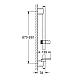 Душевая штанга GROHE Rainshower SmartActive 900 мм, суперсталь, 26603DC0