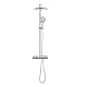 Душевая система с термостатом GROHE Rainshower SmartActive 310, настенный монтаж, суперсталь, 26836DC0