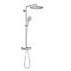 Душевая система с термостатом GROHE Rainshower SmartActive 310, настенный монтаж, суперсталь, 26836DC0