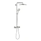 Душевая система с термостатом GROHE Rainshower SmartActive 310, настенный монтаж, суперсталь, 26836DC0
