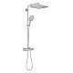 Душова система з термостатом GROHE Rainshower SmartActive 310 Cube, суперсталь, 26837DC0