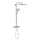 Душова система з термостатом GROHE Rainshower SmartActive 310 Cube, суперсталь, 26837DC0