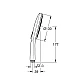 Ручний душ GROHE Rainshower SmartActive 130, 3 режими, суперсталь, 26574DC0