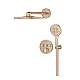 Душова система прихованого монтажу GROHE Grohtherm SmartControl Rainshower SmartActive 310, брашоване золото, 34863DL0