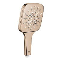 Ручний душ GROHE Rainshower SmartActive 130 Cube, 3 режими струменю, брашоване золото, 26582DL0