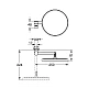 Зеркало косметическое GROHE Selection, суперсталь, 41077DC0