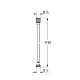 Душевой шланг GROHE Silverflex 1750 мм, графит матовый, 28388AO1