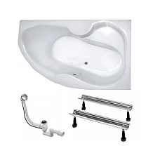 Ванна Montana 160 P + сифон + ніжки