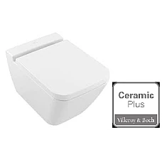 Унітаз підвісний VILLEROY & BOCH Finion 4664R0R1 без обідка з кришкою Soft Close 9M88S1R1