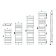 Дизайнерська рушникосушка IRSAP Ellipsis-B 1620x600
