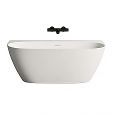 Ванна окремостояча WGT DEA WALL Light 1630х820, Water Composite, білий глянець