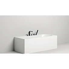 Ванна окремостояча пристінна WGT Water Stone FIORE 1700×750, білий глянець