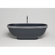 Ванна окремостояча WGT Water Stone GRECA MEANDER 1790×790, білий глянець