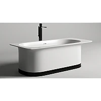 Ванна окремостояча WGT Water Stone LINEA 1800×820, Solid Surface, білий