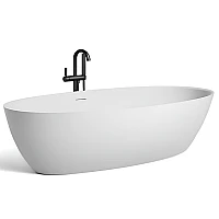 Ванна окремостояча WGT OLIVIA Light 1700×935, Water Composite, білий глянець